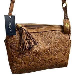 Sonoma Leather Tan Shoulder Bag
